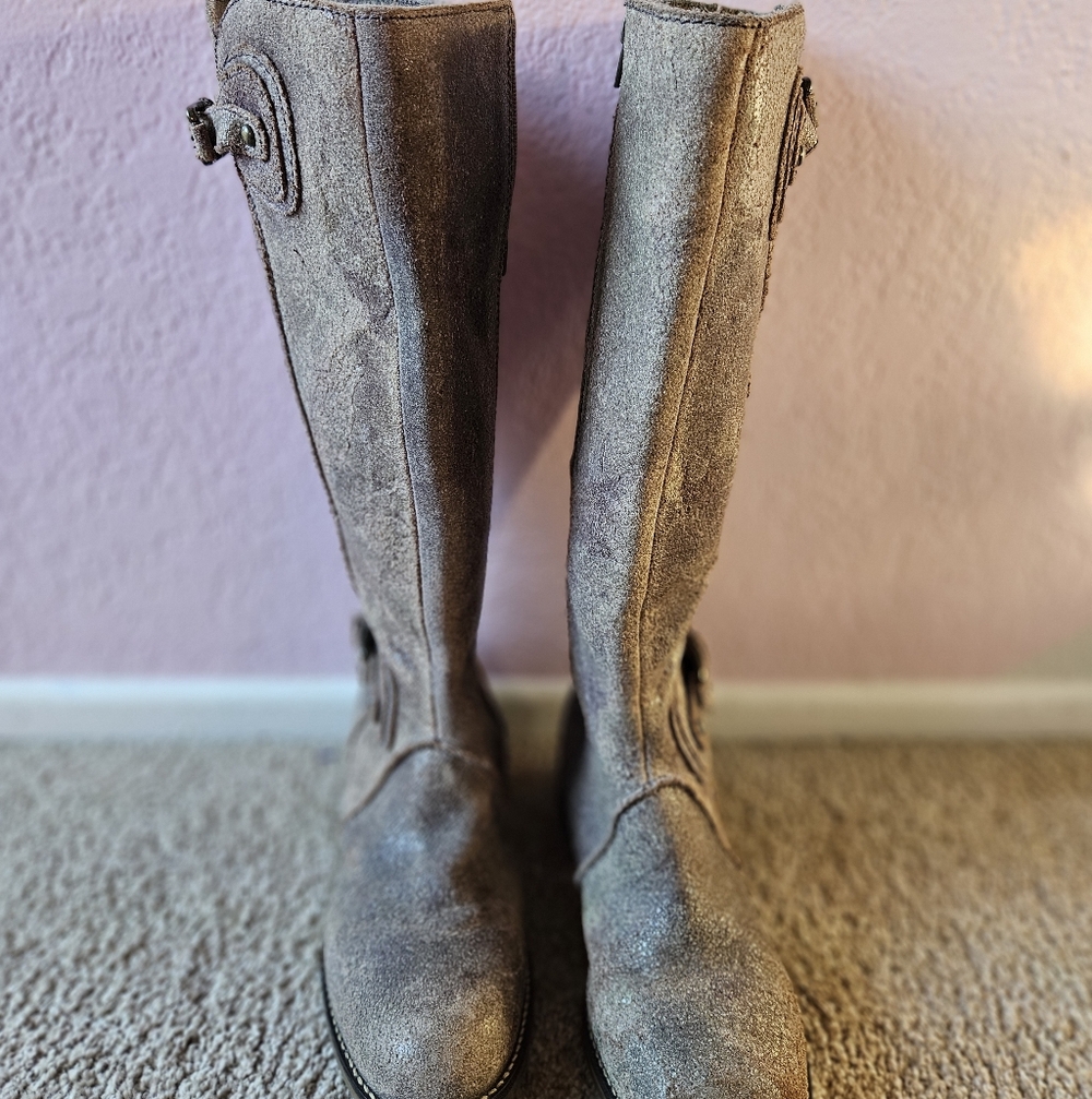 Shuler And Sons Crackle Disressed Boot Size 6 1/2. - Picture 4 of 5
